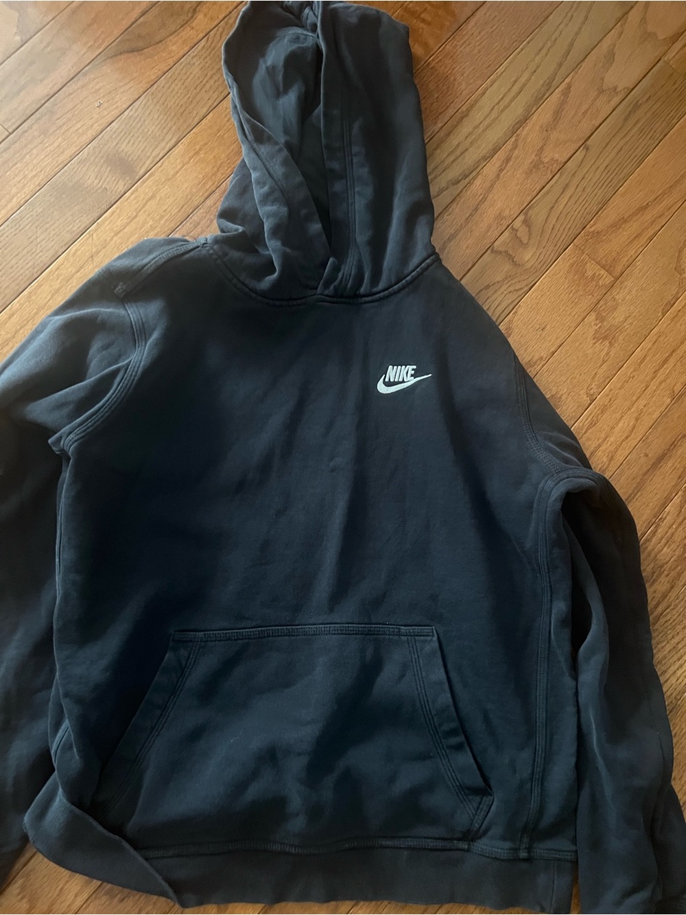 Boys Black Nike Hoodie SZ XL